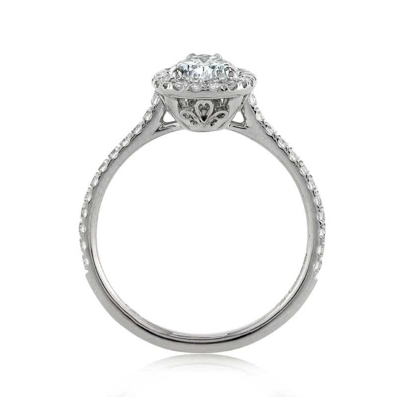 1.46ct Pear Shaped Diamond Engagement Ring
