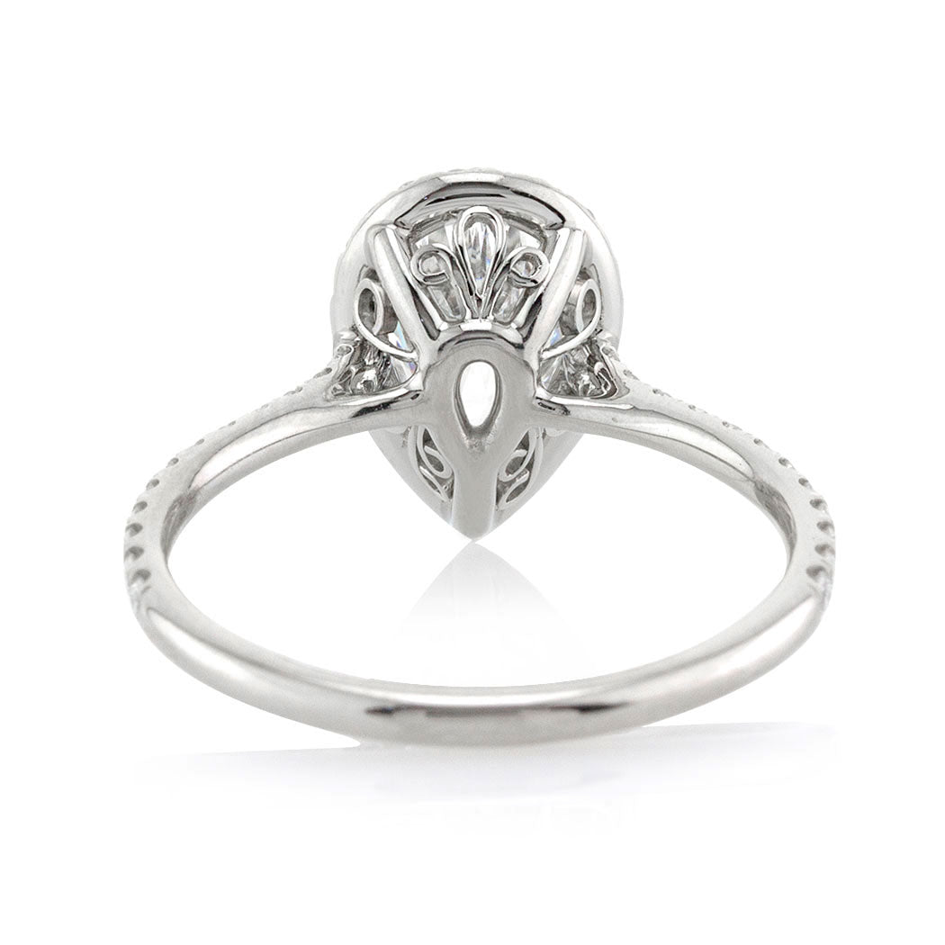 1.46ct Pear Shaped Diamond Engagement Ring