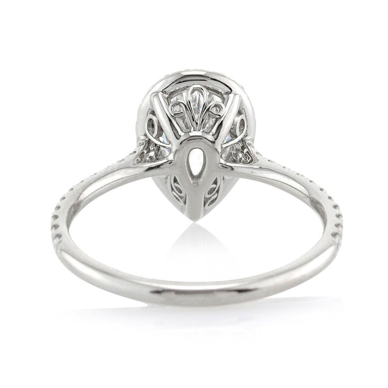 1.46ct Pear Shaped Diamond Engagement Ring