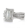 2.76ct Emerald Cut Diamond Engagement Ring