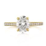 1.31ct Oval Cut Diamond Engagement Ring