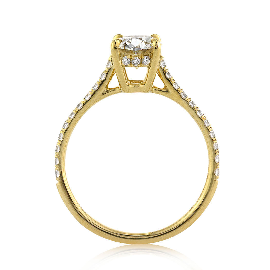 1.31ct Oval Cut Diamond Engagement Ring