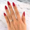1.31ct Oval Cut Diamond Engagement Ring