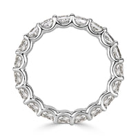 3.40ct Cushion Cut Diamond Eternity Band in Platinum