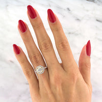 2.65ct Fancy Light Yellow Round Brilliant Cut Diamond Engagement Ring