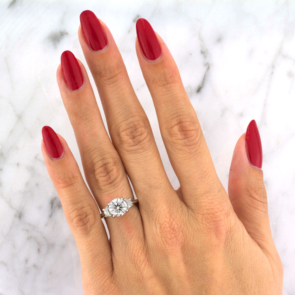 2.39ct Round Brilliant Cut Diamond Engagement Ring