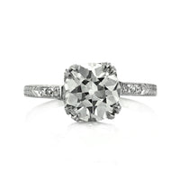2.16ct Old European Cut Diamond Vintage Engagement Ring