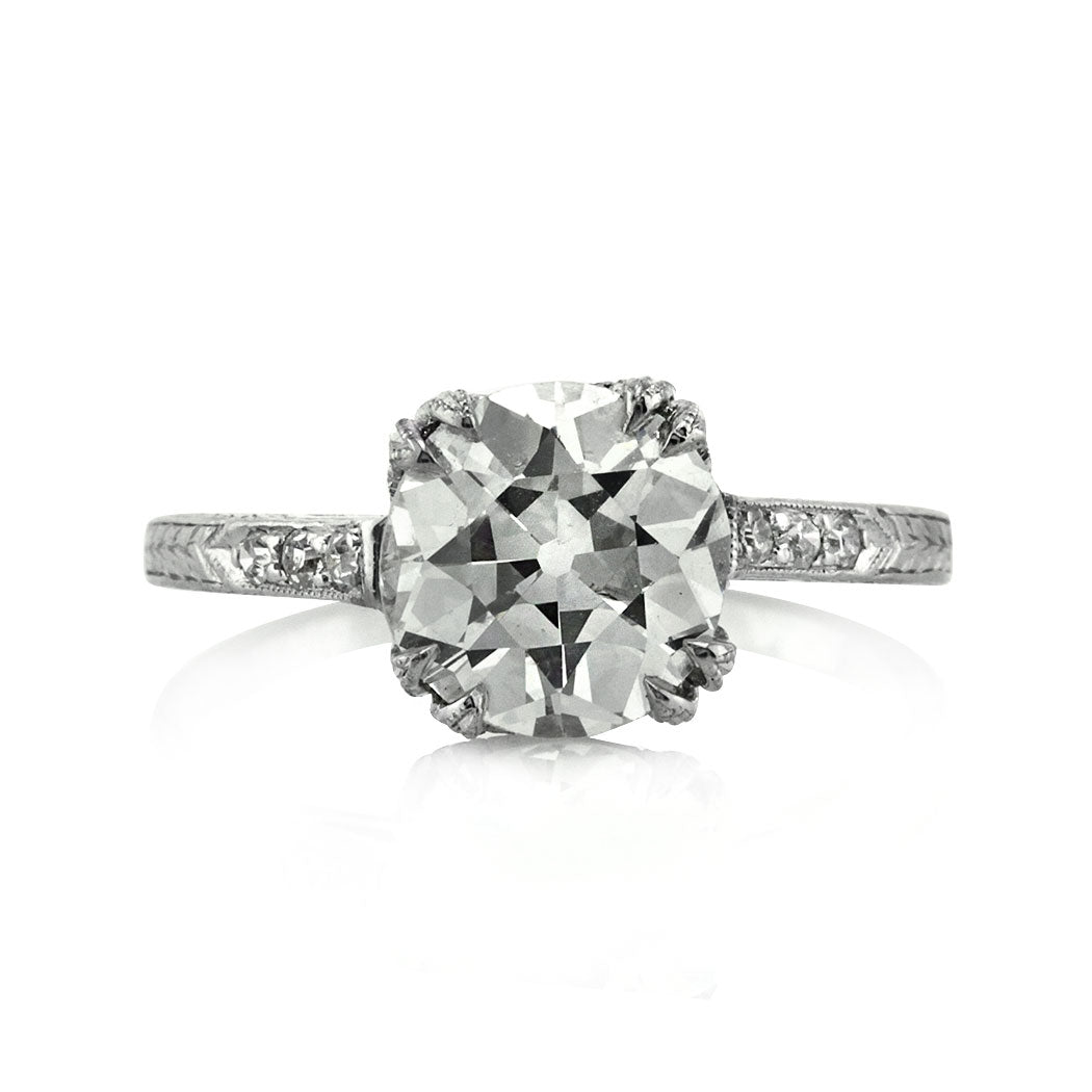 2.16ct Old European Cut Diamond Vintage Engagement Ring
