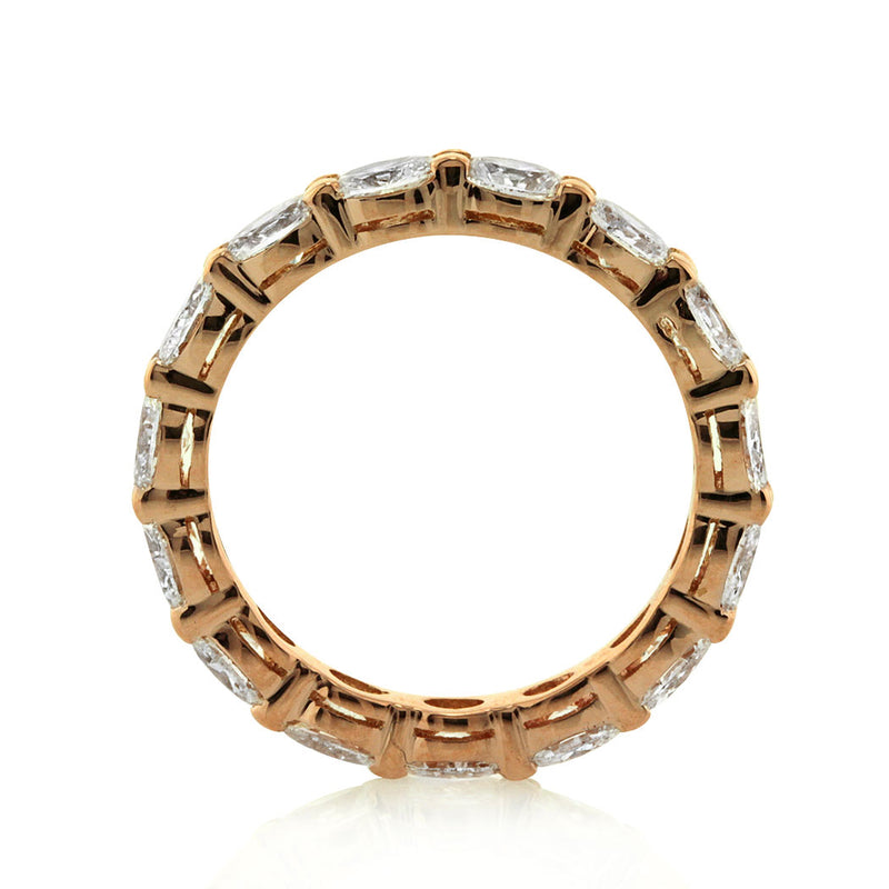 1.60ct Oval Cut Diamond Eternity Band in 18k Rose Gold