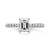 1.37ct Emerald Cut Diamond Engagement Ring