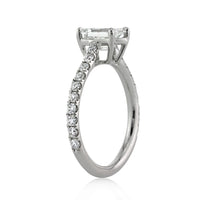 1.37ct Emerald Cut Diamond Engagement Ring