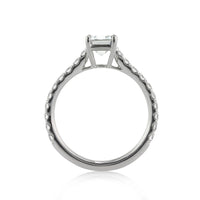 1.37ct Emerald Cut Diamond Engagement Ring