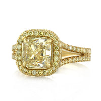 3.56ct Cushion Cut Diamond Engagement Ring