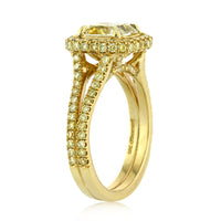 3.56ct Cushion Cut Diamond Engagement Ring