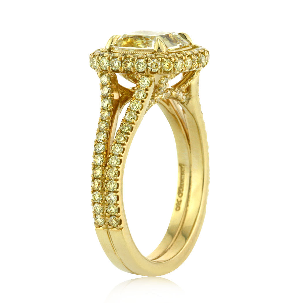 3.56ct Cushion Cut Diamond Engagement Ring