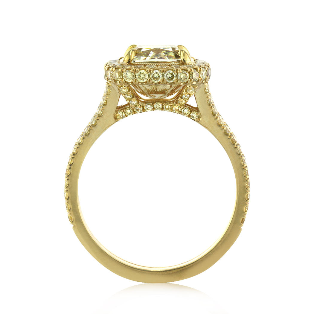 3.56ct Cushion Cut Diamond Engagement Ring