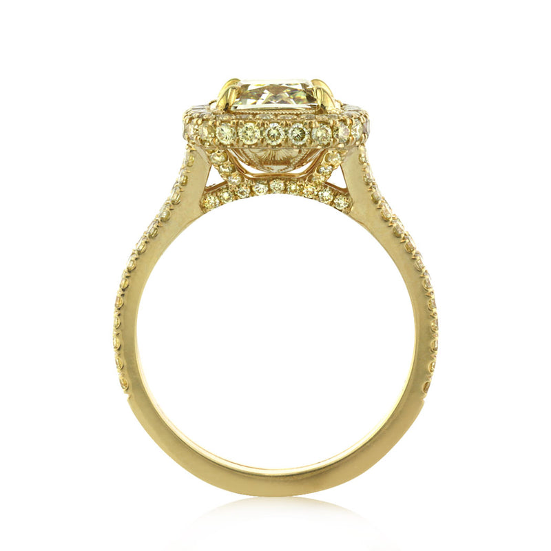 3.56ct Cushion Cut Diamond Engagement Ring