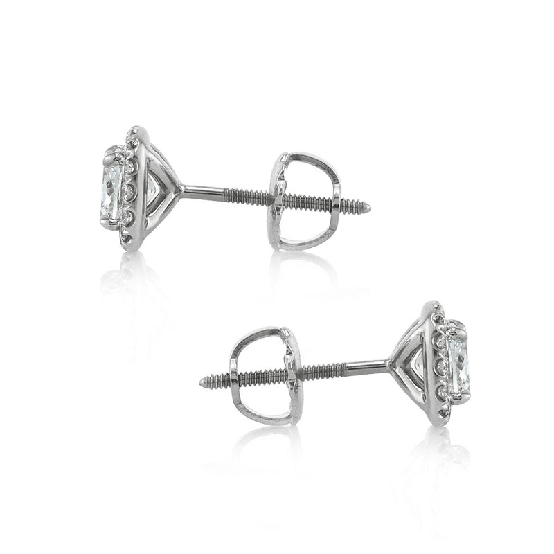 Adornia Vintage Crystal Halo Earrings silver – ADORNIA