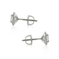 1.26ct Cushion Cut Diamond Halo Earrings