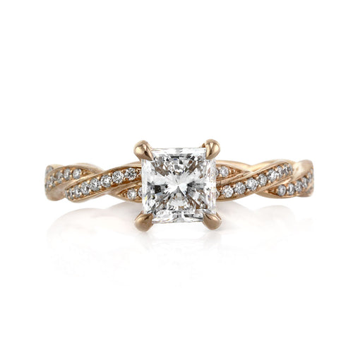 1.40ct Princess Cut Diamond Engagement Ring