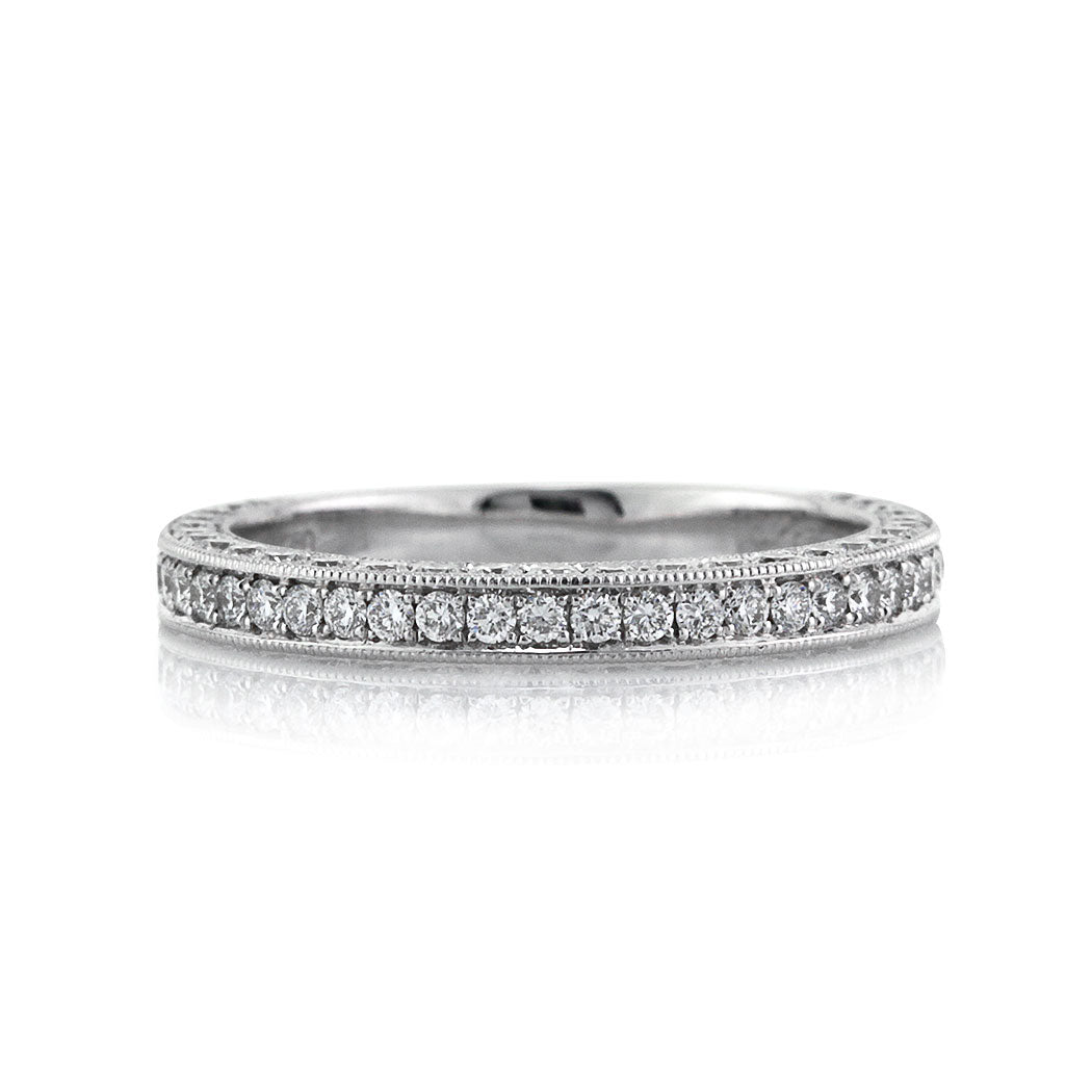 1.00ct Round Brilliant Cut Diamond Three-Sided Band in Platinum