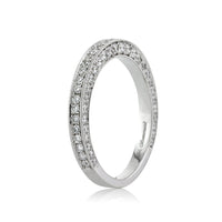 1.00ct Round Brilliant Cut Diamond Three-Sided Band in Platinum