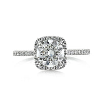 1.63ct Round Brilliant Cut Diamond Engagement Ring