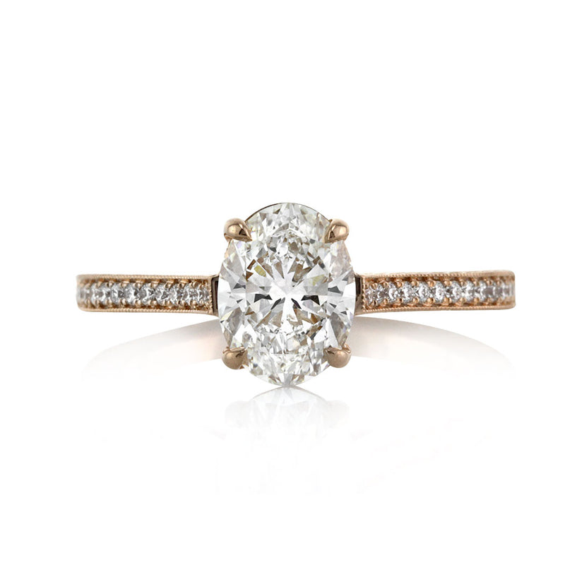 1.45ct Oval Cut Diamond Engagement Ring
