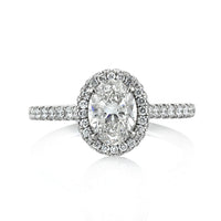 1.72ct Oval Cut Diamond Engagement Ring