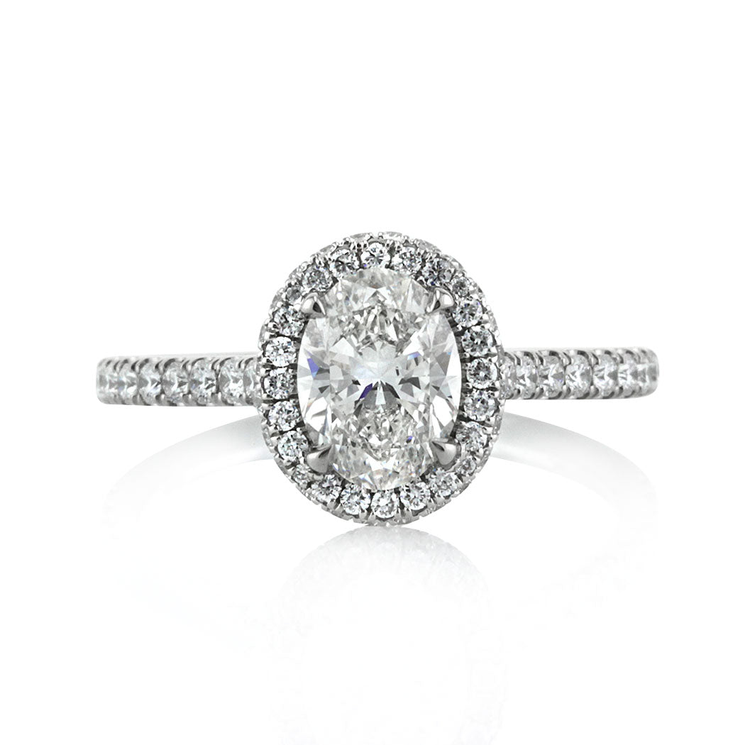 1.72ct Oval Cut Diamond Engagement Ring