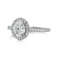 1.72ct Oval Cut Diamond Engagement Ring