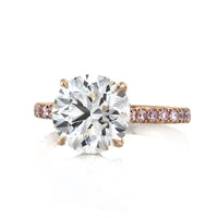 3.05ct Round Brilliant Cut Diamond Engagement Ring