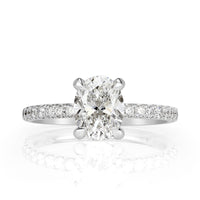 2.11ct Oval Cut Diamond Engagement Ring