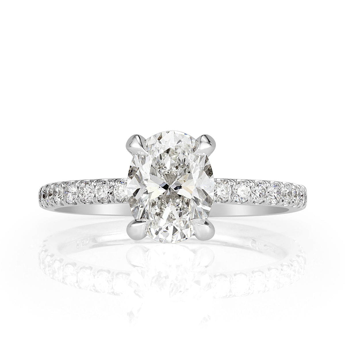 2.11ct Oval Cut Diamond Engagement Ring