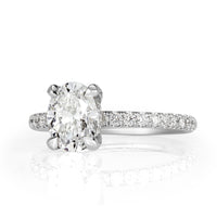 2.11ct Oval Cut Diamond Engagement Ring