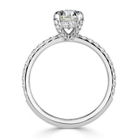 2.11ct Oval Cut Diamond Engagement Ring