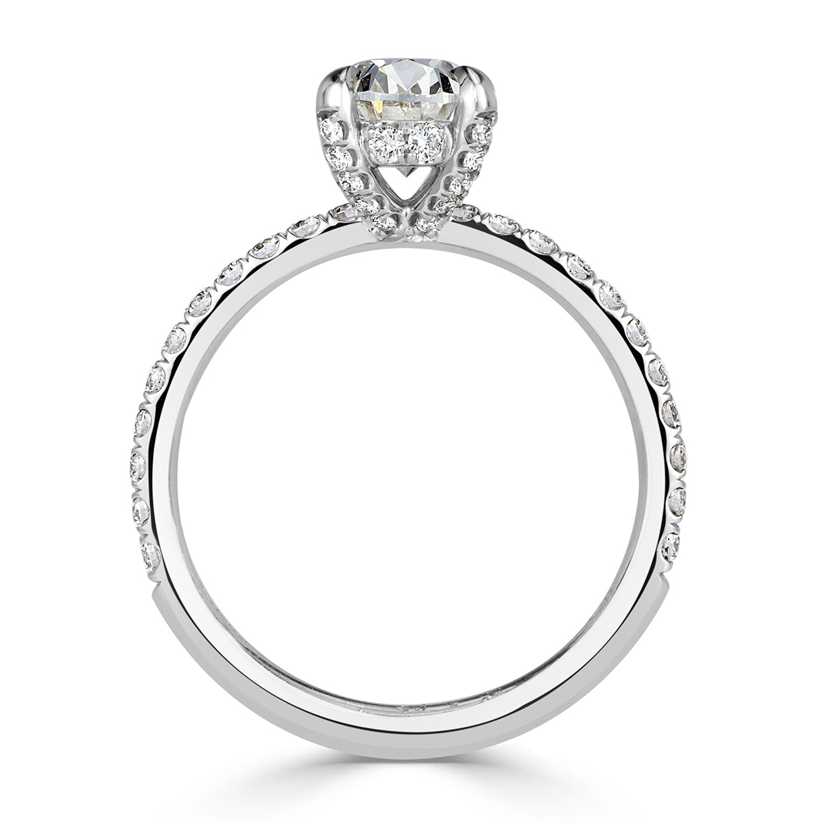 2.11ct Oval Cut Diamond Engagement Ring