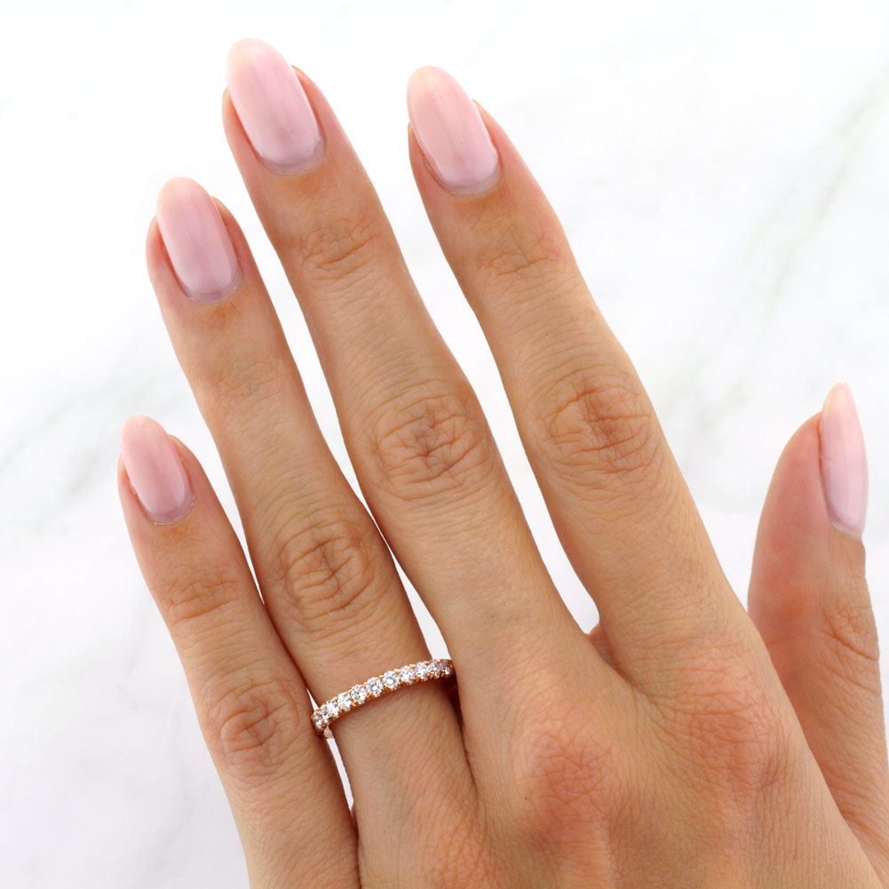 0.75ct Round Brilliant Cut Diamond Wedding Band