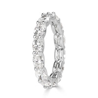 2.50ct Oval Cut Diamond Eternity Band in Platinum