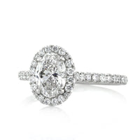 1.51ct Oval Cut Diamond Engagement Ring