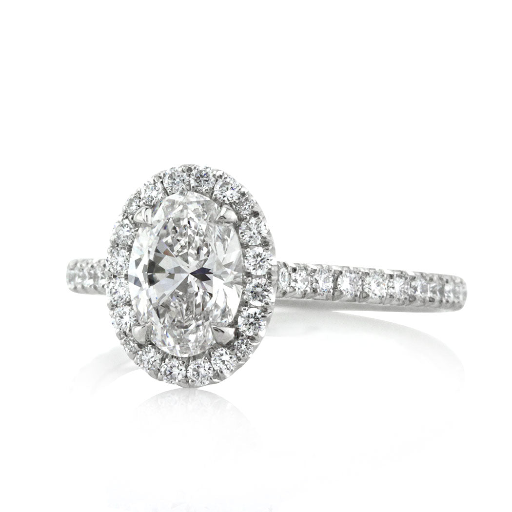 1.51ct Oval Cut Diamond Engagement Ring