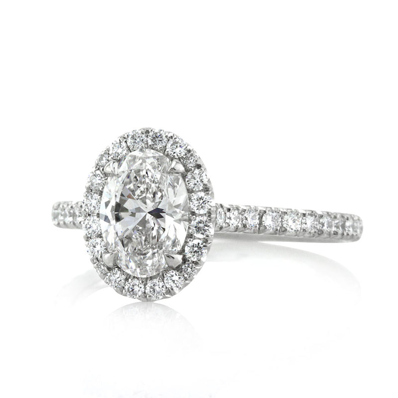 1.51ct Oval Cut Diamond Engagement Ring