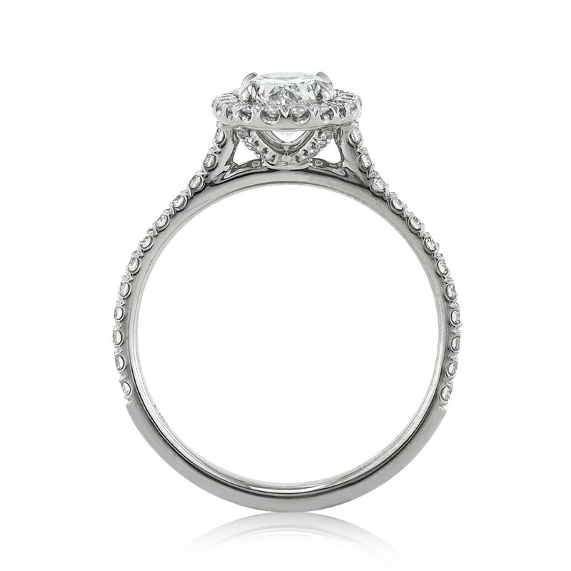 1.51ct Oval Cut Diamond Engagement Ring