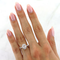 1.51ct Oval Cut Diamond Engagement Ring