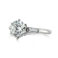 2.15ct Round Brilliant Cut Diamond Three-Stone Engagement Ring