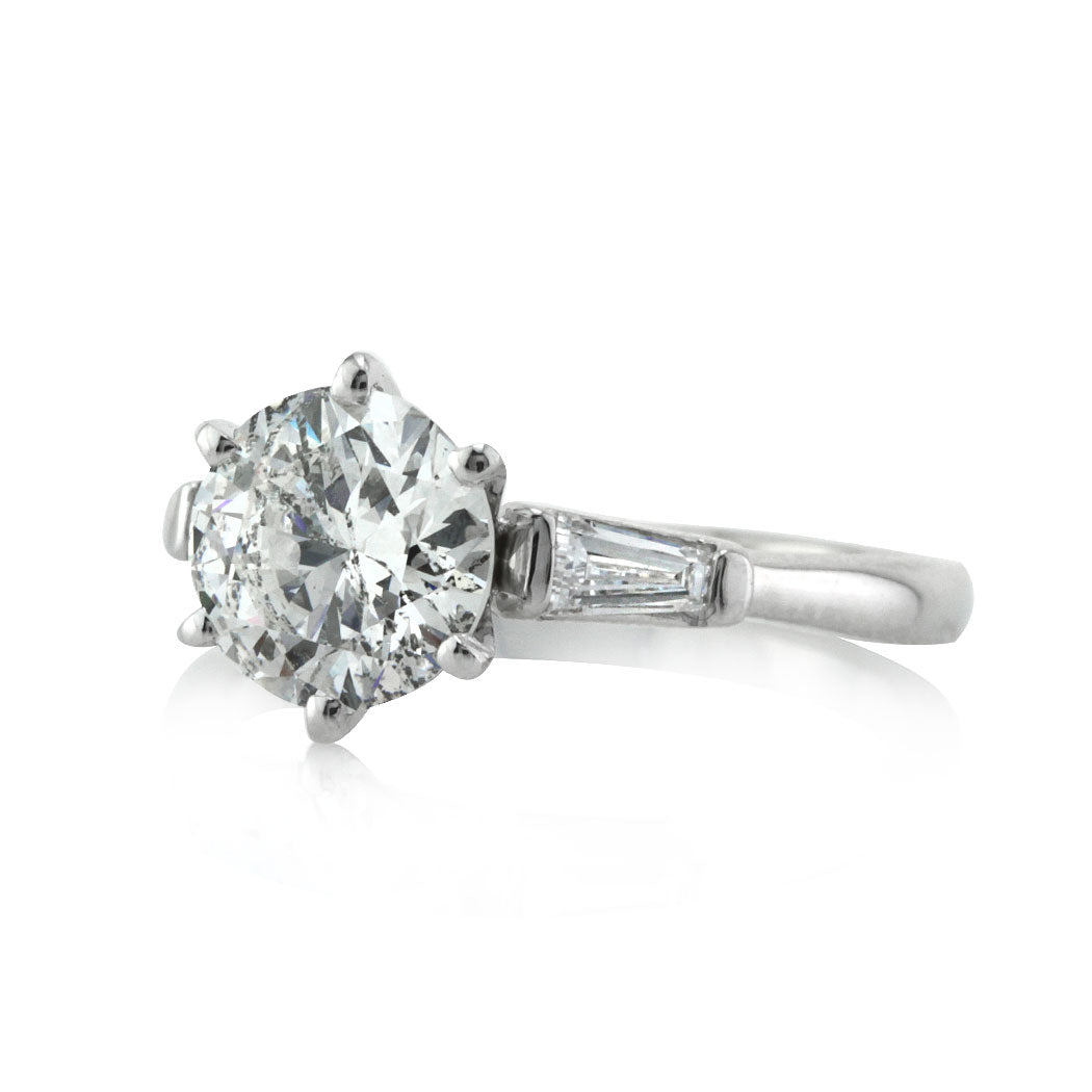 2.15ct Round Brilliant Cut Diamond Three-Stone Engagement Ring