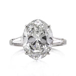 5.32ct Oval Cut Diamond Vintage Engagement Ring