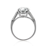 5.32ct Oval Cut Diamond Vintage Engagement Ring