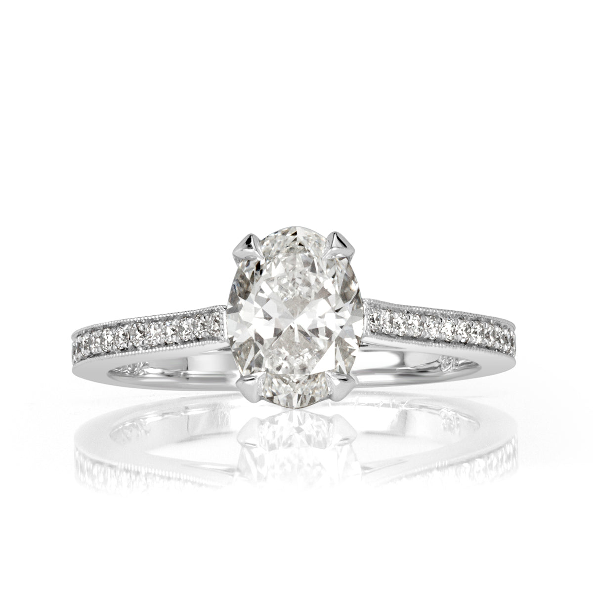 1.40ct Oval Cut Diamond Engagement Ring