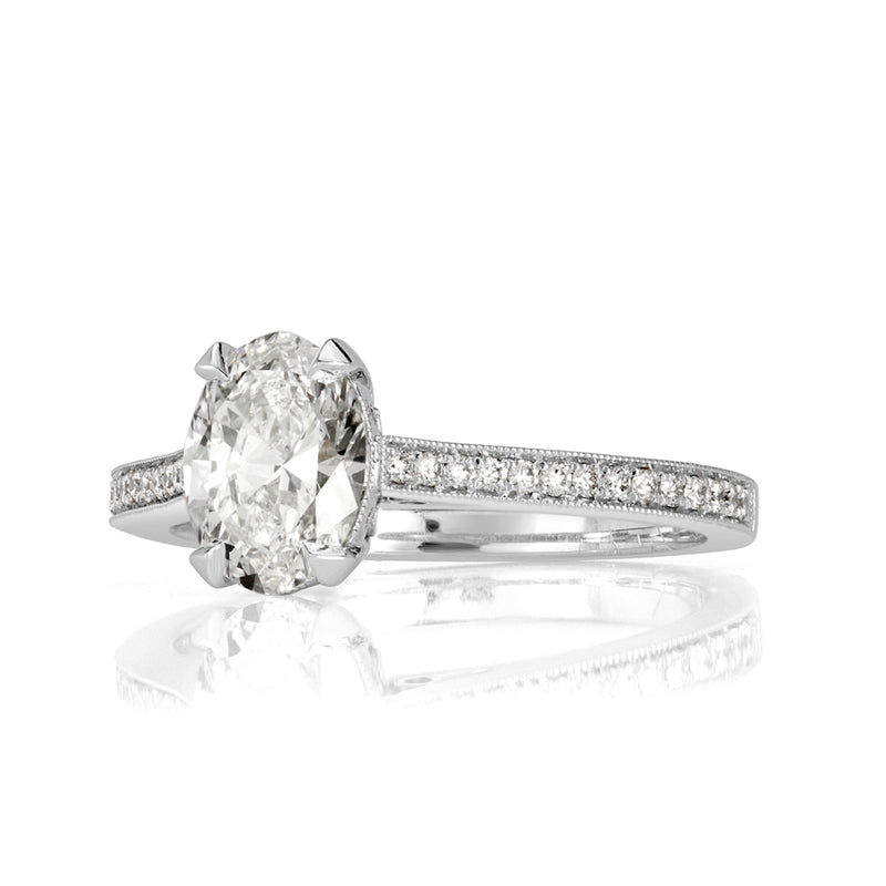 1.40ct Oval Cut Diamond Engagement Ring